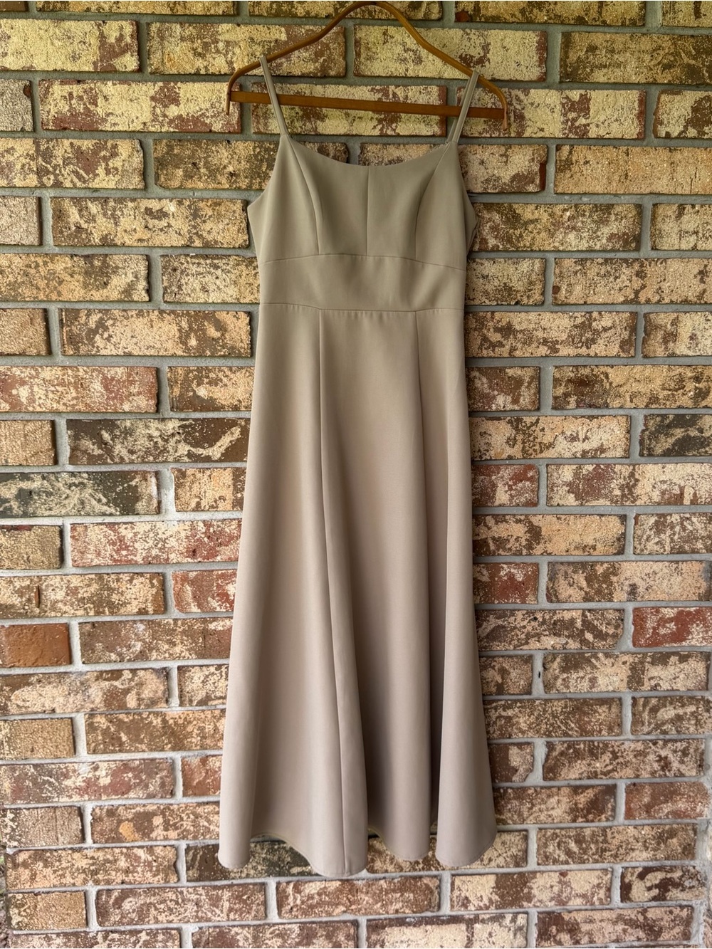 SNIDEL Dress Khaki Color One Size Adjustable Straps Beautiful Condition!